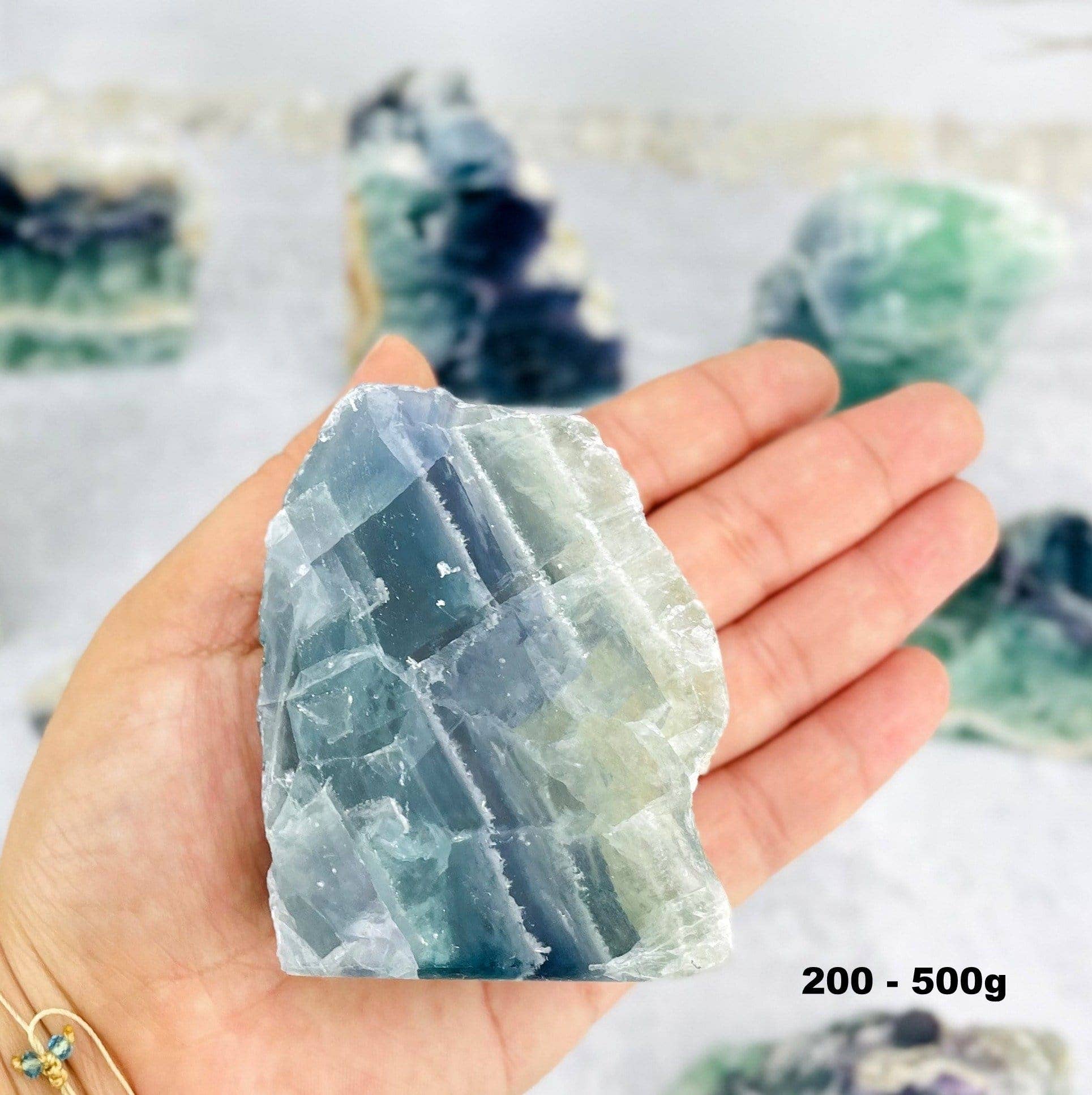 Fluorite Cut Base Crystals(RK26): 500g - 1 kg